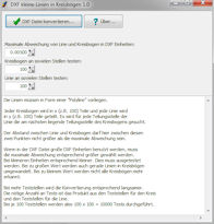 Screenshot von DXF kleine Linien in Kreisb�gen 1.0.